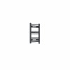 Fjord 600 x 400mm Curved Anthracite Prefilled Electric Heated Towel Rail