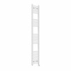 Fjord 1800 x 300mm Curved White Thermostatic Touch Control Electric Heated Towel Rail