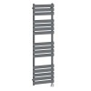 Juva 1600 x 450mm Sand Grey Flat Panel Electric Thermostatic Heated Designer Towel Rail