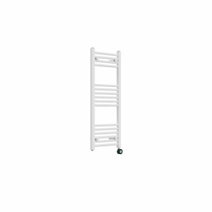 Bergen 1000 x 400mm Straight White Thermostatic Touch Control Wifi Electric Heated Towel Rail