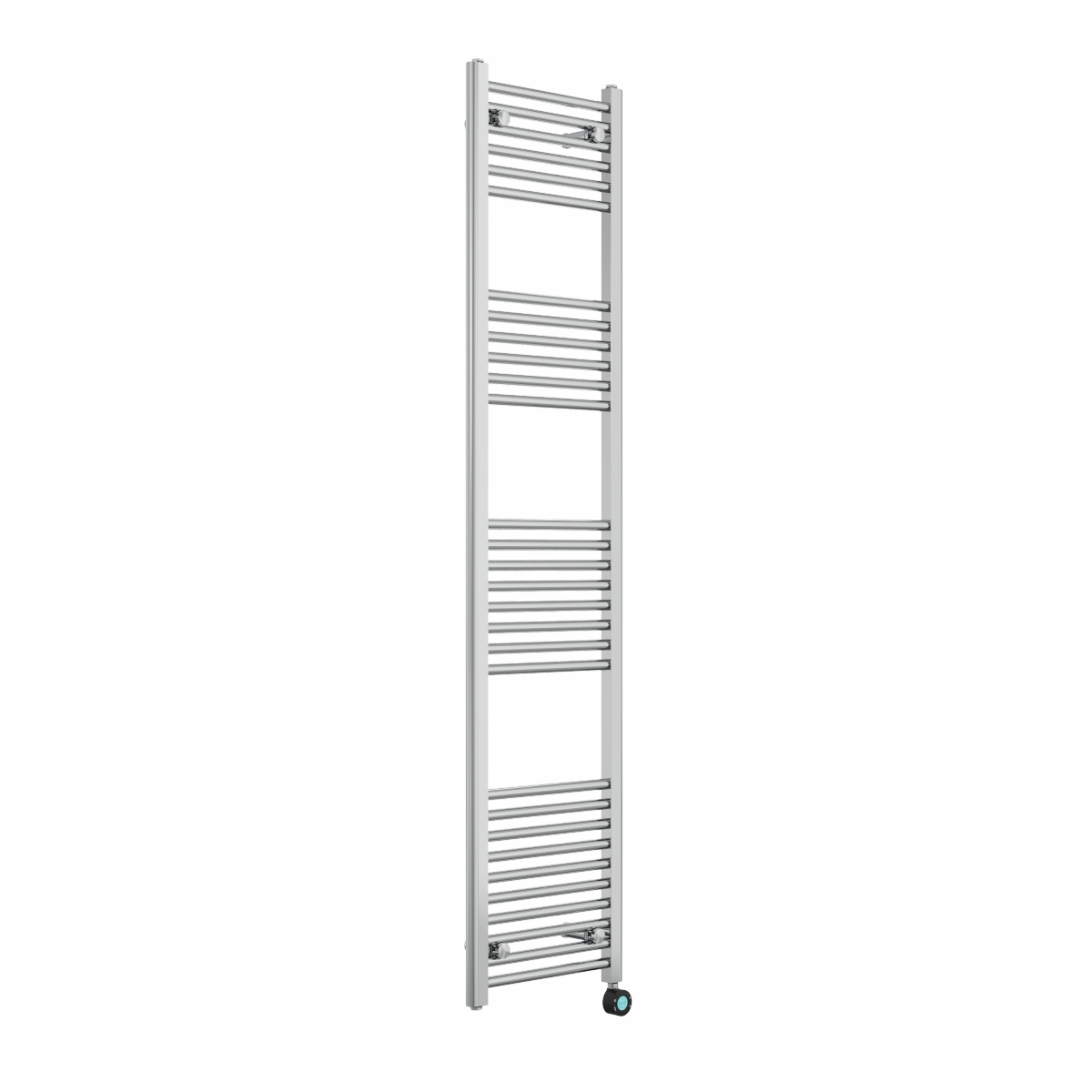 Bergen 1800 x 400mm Straight Chrome Thermostatic Touch Control Electric Heated Towel Rail