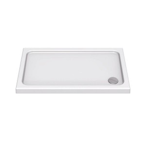 KStone - Anti-Slip 1000 x 760mm Rectangular Shower Tray - White - KS10076SR