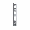 Fjord 1600 x 300mm Curved Anthracite Prefilled Electric Heated Towel Rail