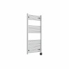 Bergen 1200 x 600mm Straight Chrome Thermostatic Wifi Control Electric Heated Towel Rail
