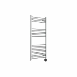 Bergen 1200 x 600mm Straight Chrome Thermostatic Wifi Control Electric Heated Towel Rail
