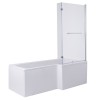Leyland 1500mm Right Hand L Shape Shower Bath with Screen and Panel