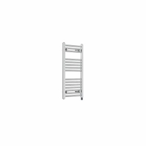 Bergen 800 x 400mm Straight Chrome Prefilled Electric Heated Towel Rail