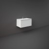 RAK-Joy Uno 800mm Wall Hung Vanity Unit With Slim Basin - White