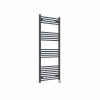 Bergen 1400 x 600mm Straight Anthracite Thermostatic Touch Control Wifi Electric Heated Towel Rail