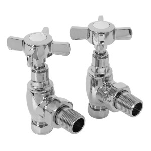 Traditional Angled 15mm Radiator Valve Pack