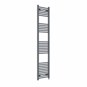 Bergen 1800 x 400mm Straight Anthracite Electric Heated Towel Rail