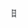 Fjord 600 x 400mm Curved Anthracite Thermostatic Touch Control Wifi Electric Heated Towel Rail