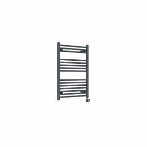 Bergen 800 x 600mm Straight Anthracite Thermostatic Touch Control Wifi Electric Heated Towel Rail