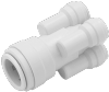 Twistloc 22mm X 10mm Four Way Connector White