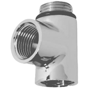 Chrome Dual Fuel T Piece