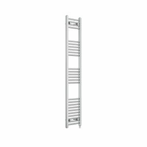 Bergen 1600 x 300mm Straight Chrome Prefilled Electric Heated Towel Rail
