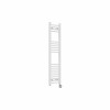 Bergen 1200 x 300mm Straight White Thermostatic Touch Control Electric Heated Towel Rail