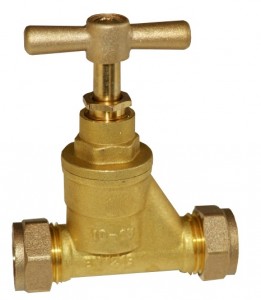 15mm British Standard Stop Tap Compression