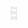Bergen 1000 x 600mm Straight White Prefilled Electric Heated Towel Rail