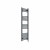 Bergen 1400 x 400mm Straight Anthracite Thermostatic Touch Control Wifi Electric Heated Towel Rail