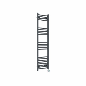 Bergen 1400 x 400mm Straight Anthracite Thermostatic Touch Control Wifi Electric Heated Towel Rail