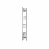 Fjord 1400 x 300mm Curved Chrome Thermostatic Touch Control Electric Heated Towel Rail