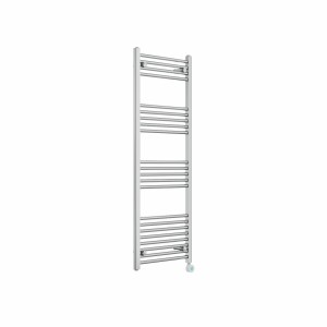 Bergen 1400 x 500mm Straight Chrome Thermostatic Touch Control Wifi Electric Heated Towel Rail