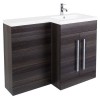 Calm Grey Right Hand Combination Vanity Unit Set with Concealed Cistern (No Toilet)