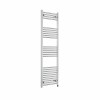 Bergen 1600 x 500mm Straight Chrome Prefilled Electric Heated Towel Rail