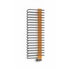 Terma Michelle Heated Towel Rail 1200x500mm Graphite / Orange