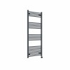 Bergen 1400 x 600mm Straight Anthracite Thermostatic Touch Control Wifi Electric Heated Towel Rail