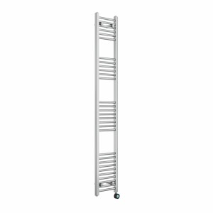 Bergen 1800 x 300mm Straight Chrome Thermostatic Touch Control Electric Heated Towel Rail