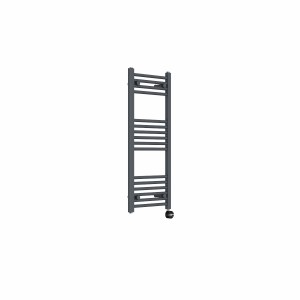 Bergen 1000 x 400mm Straight Anthracite Thermostatic Touch Control Electric Heated Towel Rail