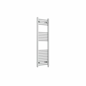 Bergen 1200 x 400mm Straight Chrome Prefilled Electric Heated Towel Rail
