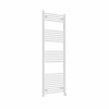 Fjord 1600 x 600mm Curved White Thermostatic Touch Control Wifi Electric Heated Towel Rail