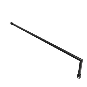 1000mm Black L Shaped Support Bar for Wasdale Wet Room Screens