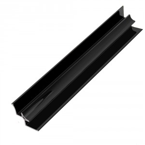 Murar - 8mm PVC Internal Corner Trim - Black