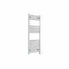 Bergen 1200 x 500mm Straight Chrome Prefilled Electric Heated Towel Rail