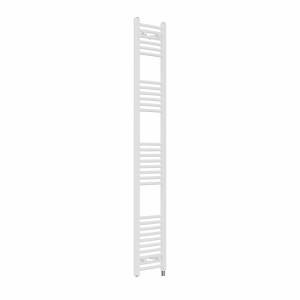 Fjord 1800 x 300mm Curved White Electric Heated Towel Rail