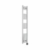 Fjord 1600 x 300mm Curved Chrome Thermostatic Wifi Control Electric Heated Towel Rail