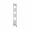Fjord 1600 x 300mm Curved Chrome Thermostatic Touch Control Electric Heated Towel Rail