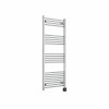 Bergen 1400 x 600mm Straight Chrome Thermostatic Wifi Control Electric Heated Towel Rail