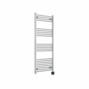 Bergen 1400 x 600mm Straight Chrome Thermostatic Wifi Control Electric Heated Towel Rail