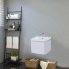 RAK-Resort 550mm Wall Hung Single Draw Vanity Unit - Matt White