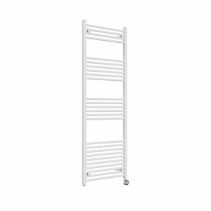 Bergen 1600 x 600mm Straight White Thermostatic Touch Control Wifi Electric Heated Towel Rail