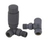 Anthracite Corner Thermostatic Radiator Valves