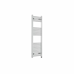 Bergen 1200 x 400mm Straight Chrome Prefilled Electric Heated Towel Rail