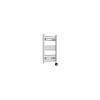 Bergen 600 x 400mm Straight Chrome Thermostatic Touch Control Electric Heated Towel Rail