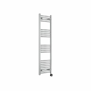 Fjord 1400 x 400mm Curved Chrome Thermostatic Touch Control Electric Heated Towel Rail