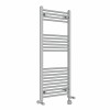 Bergen 1200 x 500mm Dual Fuel Straight Chrome Thermostatic Electric Heated Towel Rail